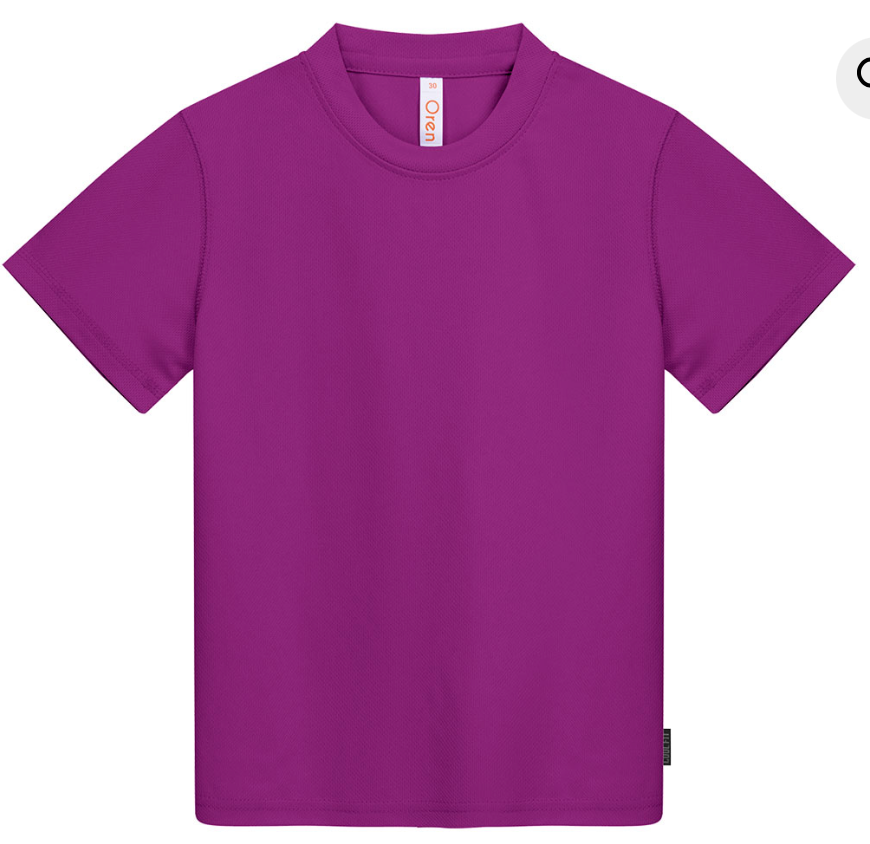 QD68 Kids Microfibre Eyelet Short Sleeve T-Shirt