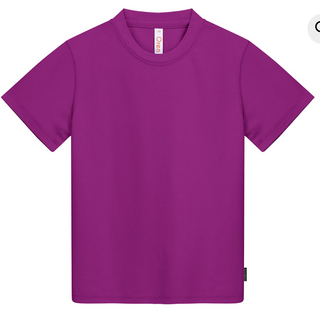 QD68 Kids Microfibre Eyelet Short Sleeve T-Shirt