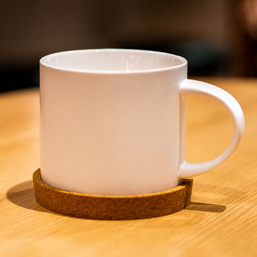 500ml Ceramic Mug & Coaster Set