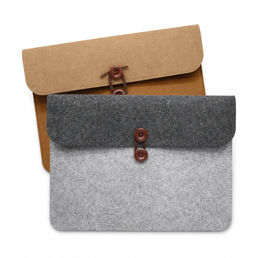 15" DuoTone Felt Laptop Pouch