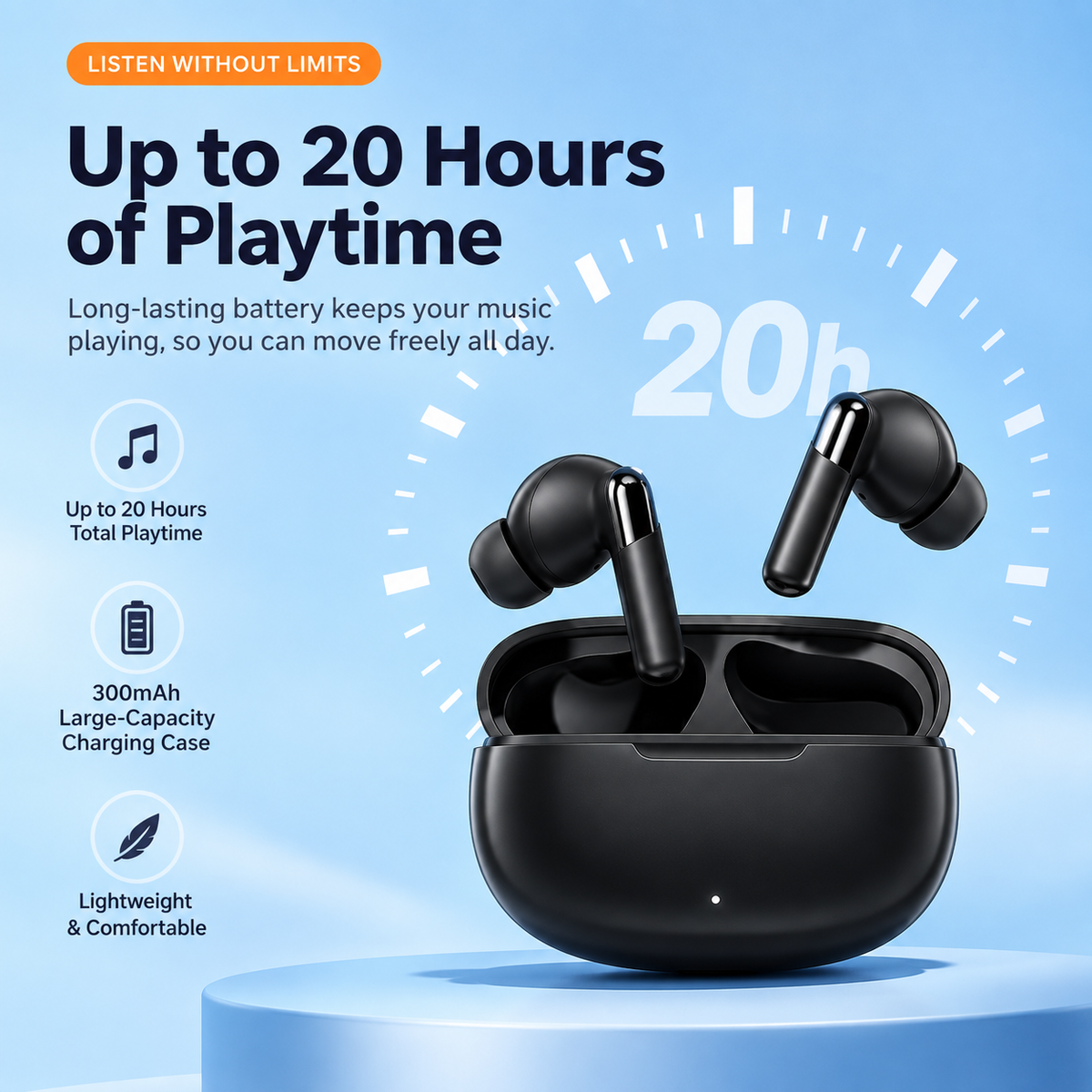 TWS In-Ear Wireless Bluetooth Earbuds