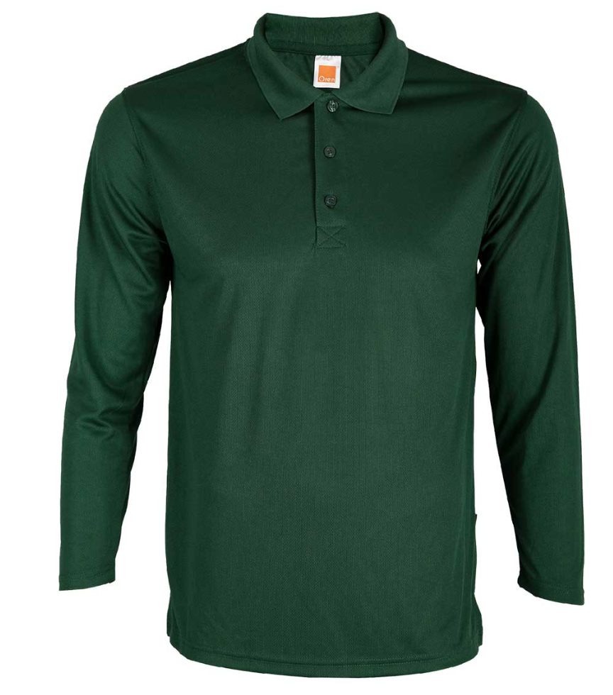 QD67 Microfibre Long Sleeve Polo Shirt (Unisex)