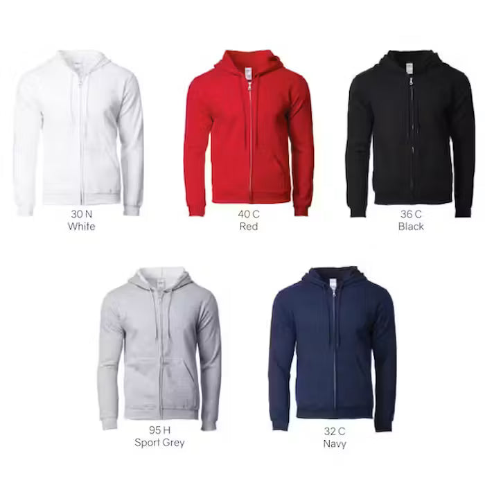 GD88600 Full-Zip Hooded Sweatshirt (Unisex)