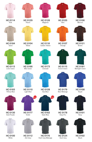 HC01 Plain Cotton Polo Shirt (Unisex)