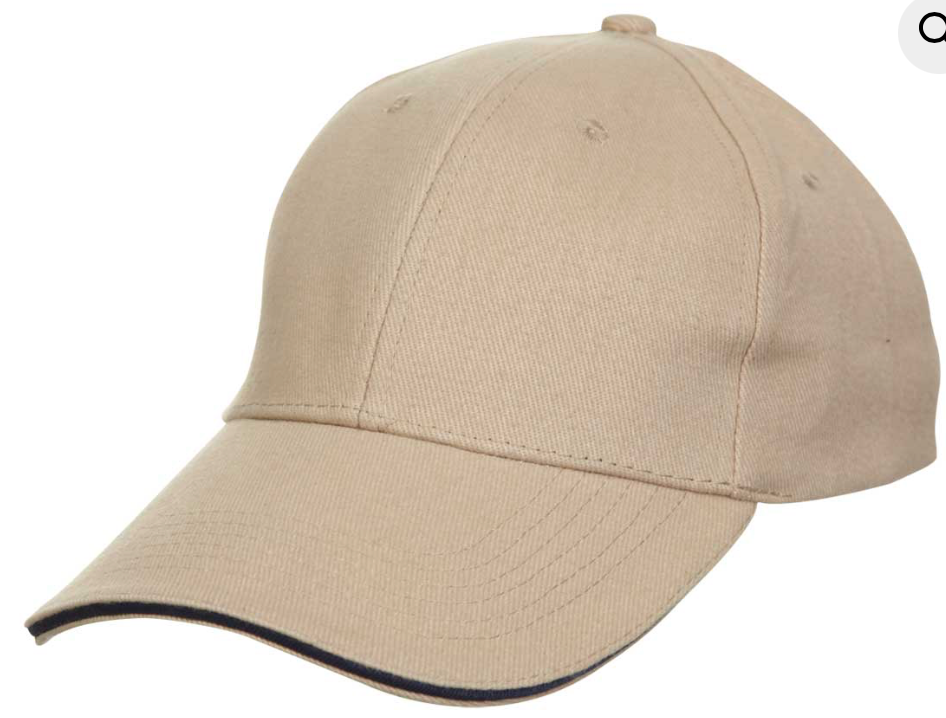 CP03 Contrast Trim Cotton Baseball Cap