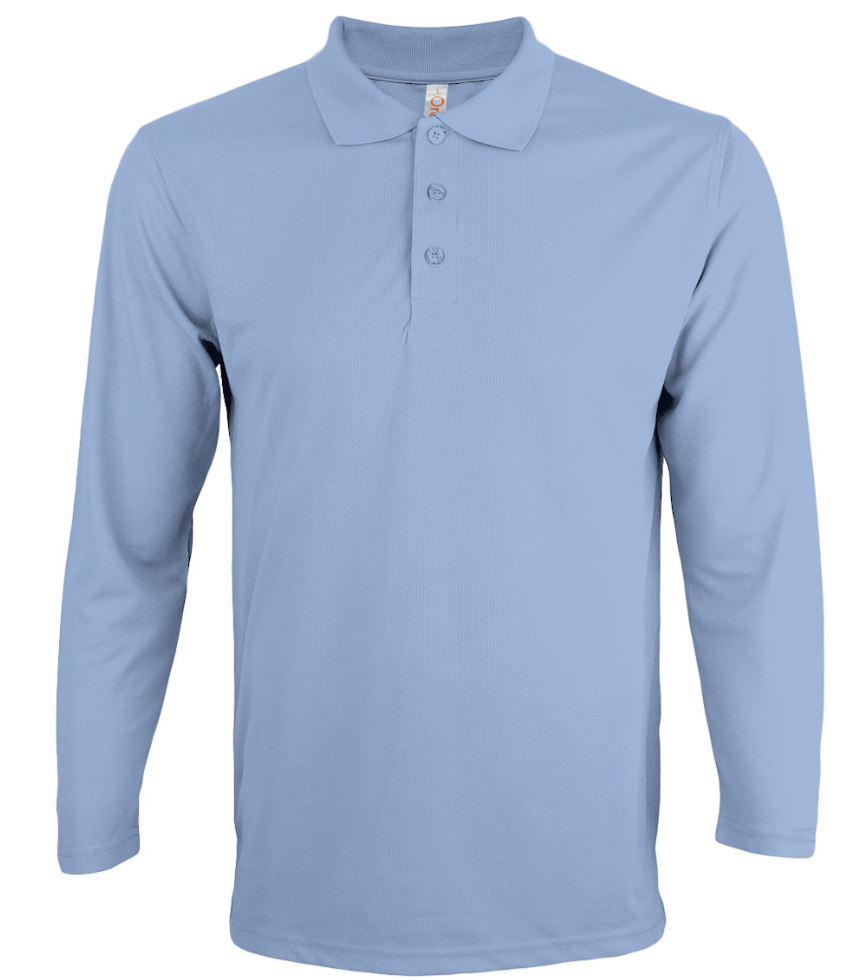 QD67 Microfibre Long Sleeve Polo Shirt (Unisex)