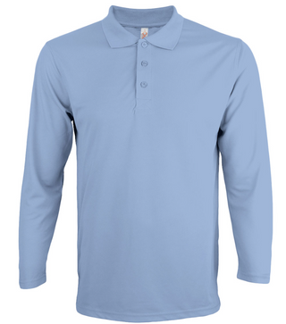 QD67 Microfibre Long Sleeve Polo Shirt (Unisex)
