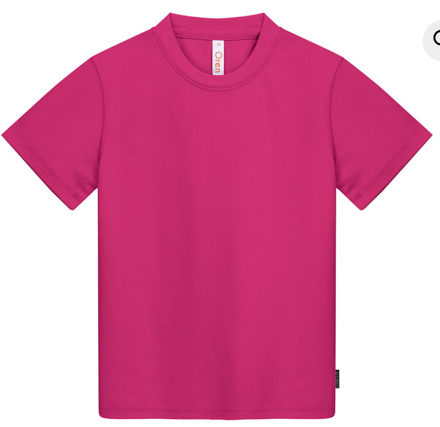 QD68 Kids Microfibre Eyelet Short Sleeve T-Shirt