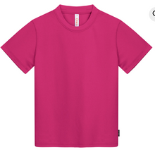 QD68 Kids Microfibre Eyelet Short Sleeve T-Shirt