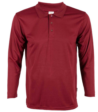 QD67 Microfibre Long Sleeve Polo Shirt (Unisex)