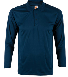 QD67 Microfibre Long Sleeve Polo Shirt (Unisex)