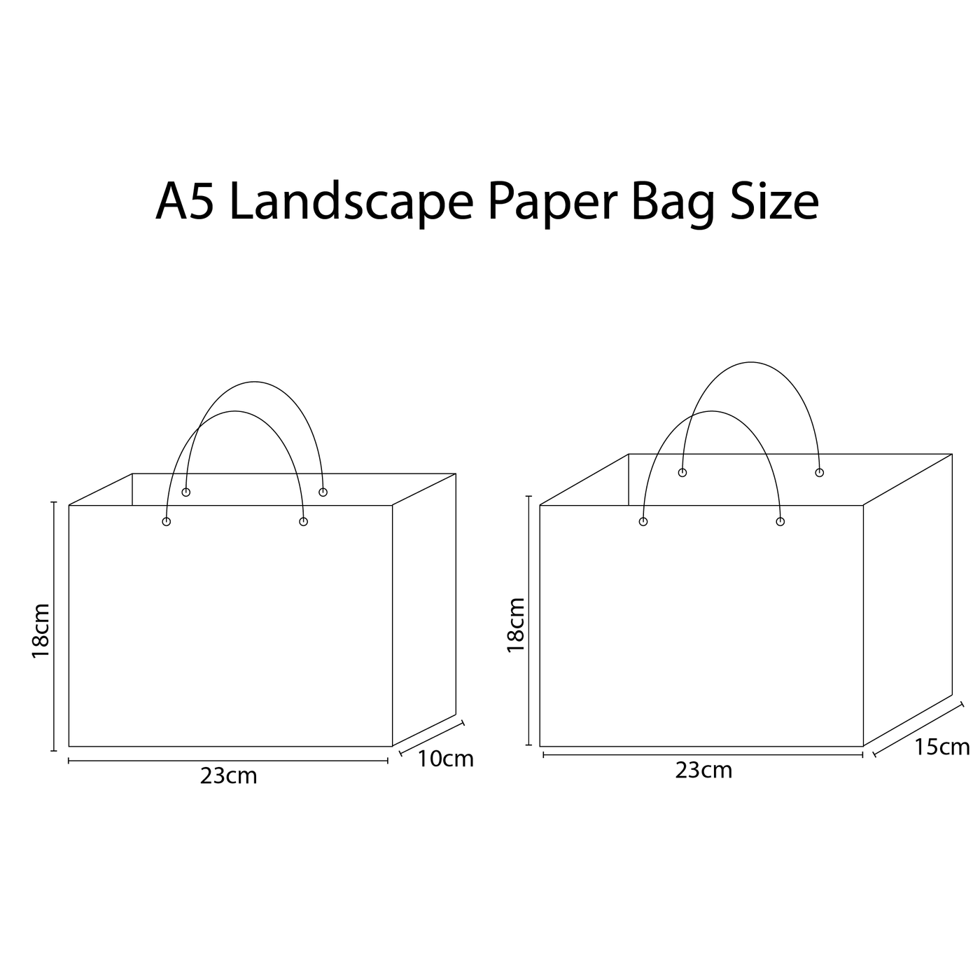 A5 Landscape Laminated Paper Bag