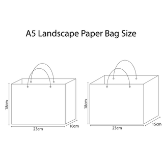 A5 Landscape Laminated Paper Bag