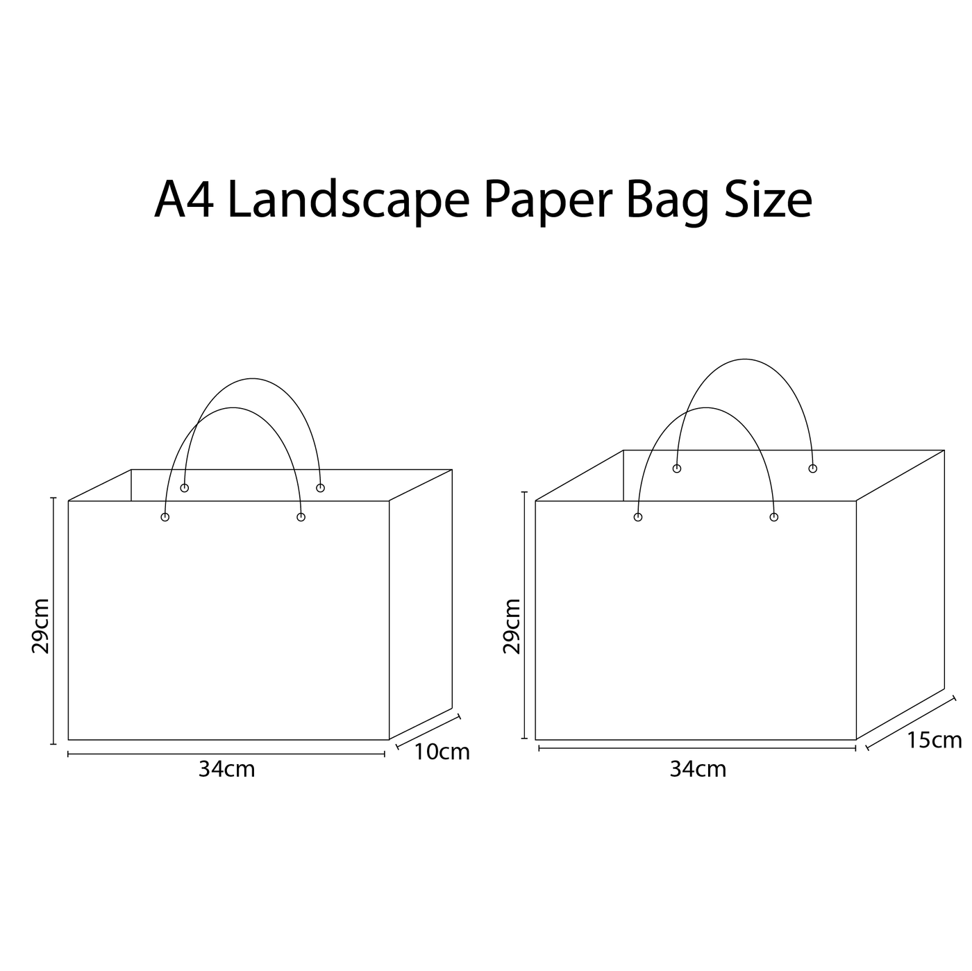 A4 Landscape Laminated Paper Bag