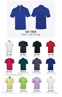 QD18 Microfibre Mandarin Collar Shirt (Unisex)