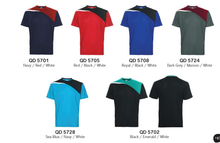 QD57 Basic Multi-Tone Round Neck T-Shirt (Unisex)