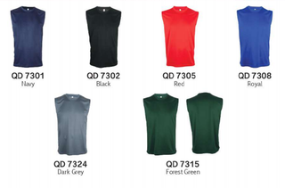 QD73 Unisex Microfibre Mini Eyelet Tank Top (Unisex)