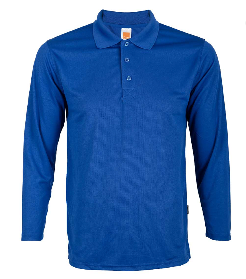 QD67 Microfibre Long Sleeve Polo Shirt (Unisex)