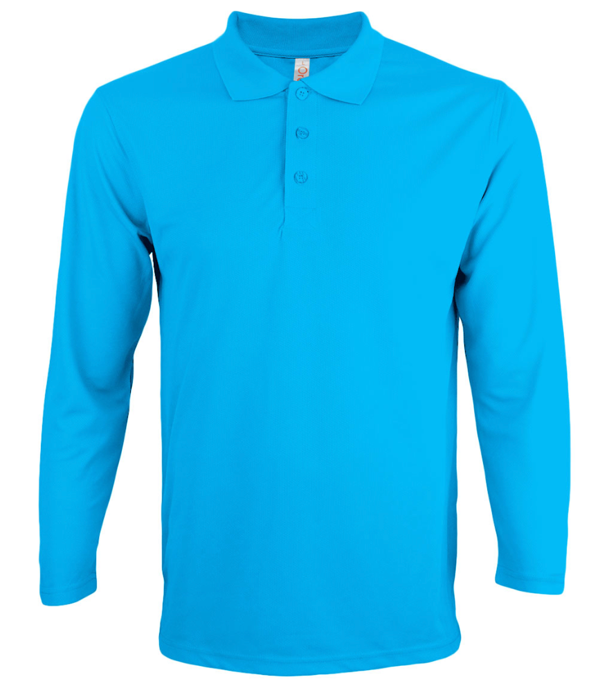 QD67 Microfibre Long Sleeve Polo Shirt (Unisex)