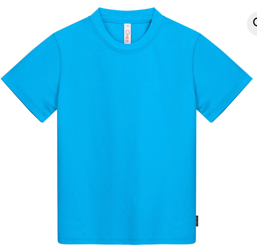 QD68 Kids Microfibre Eyelet Short Sleeve T-Shirt