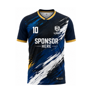 Custom V-neck Sublimation Soccer Jersey (Unisex)